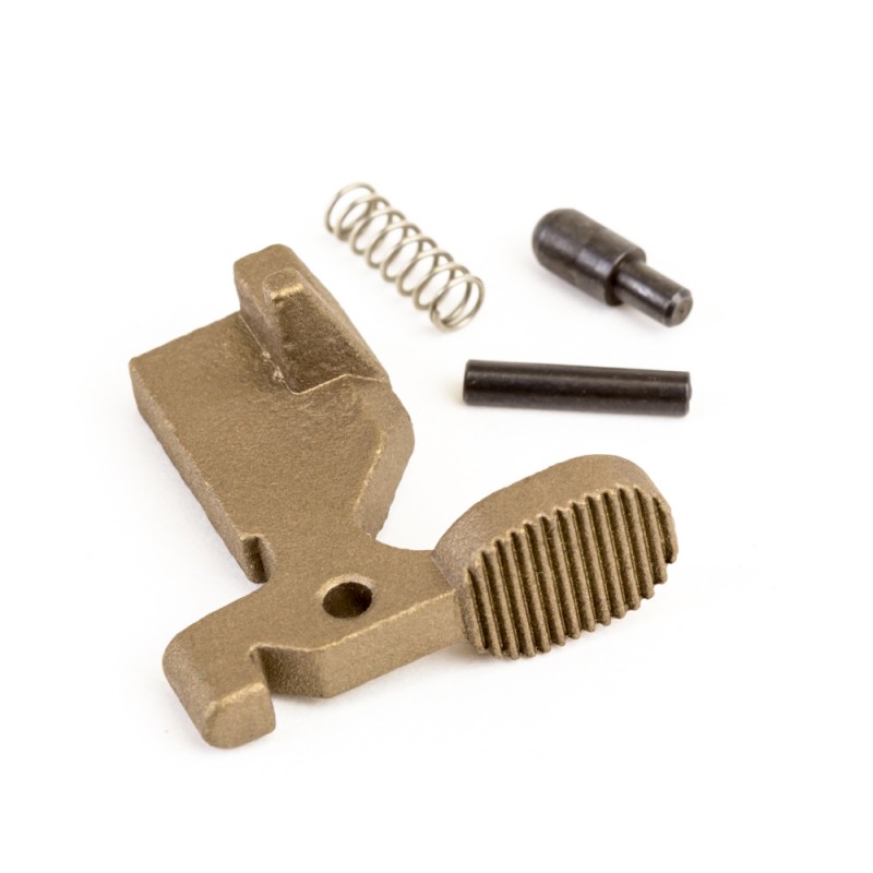AR-15 Bolt Catch Assembly Kit with Plunger, Spring & Roll Pin -Tan